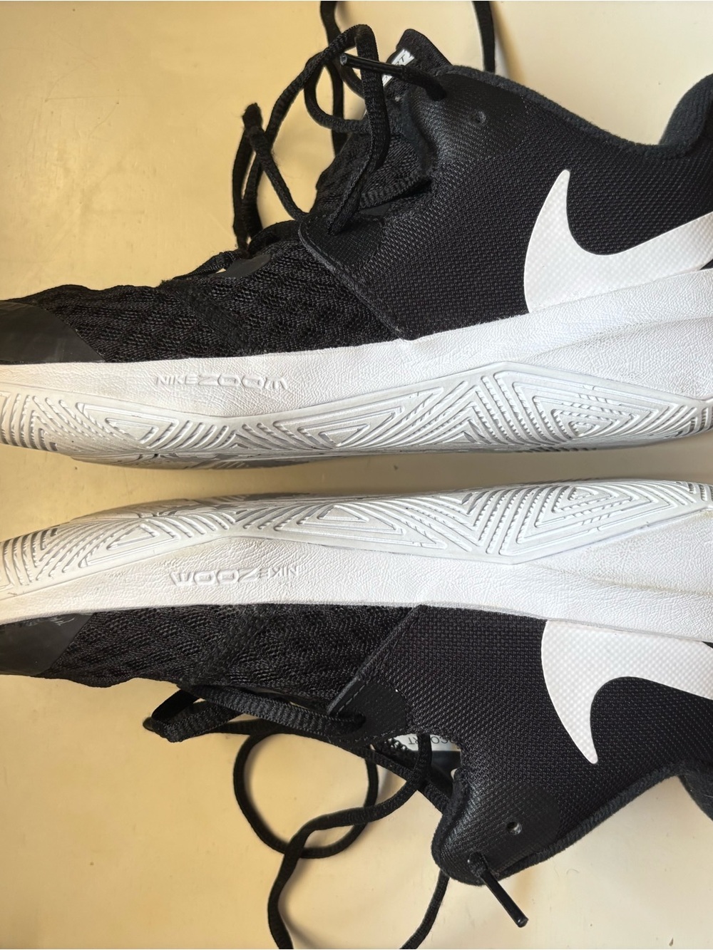 Nike Black and White Zoom Hyperspeed Court Sneakers